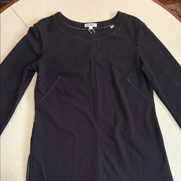NWT Max Studio London Ladies’ L Black Long Sleeve Top - Picture 1 of 7